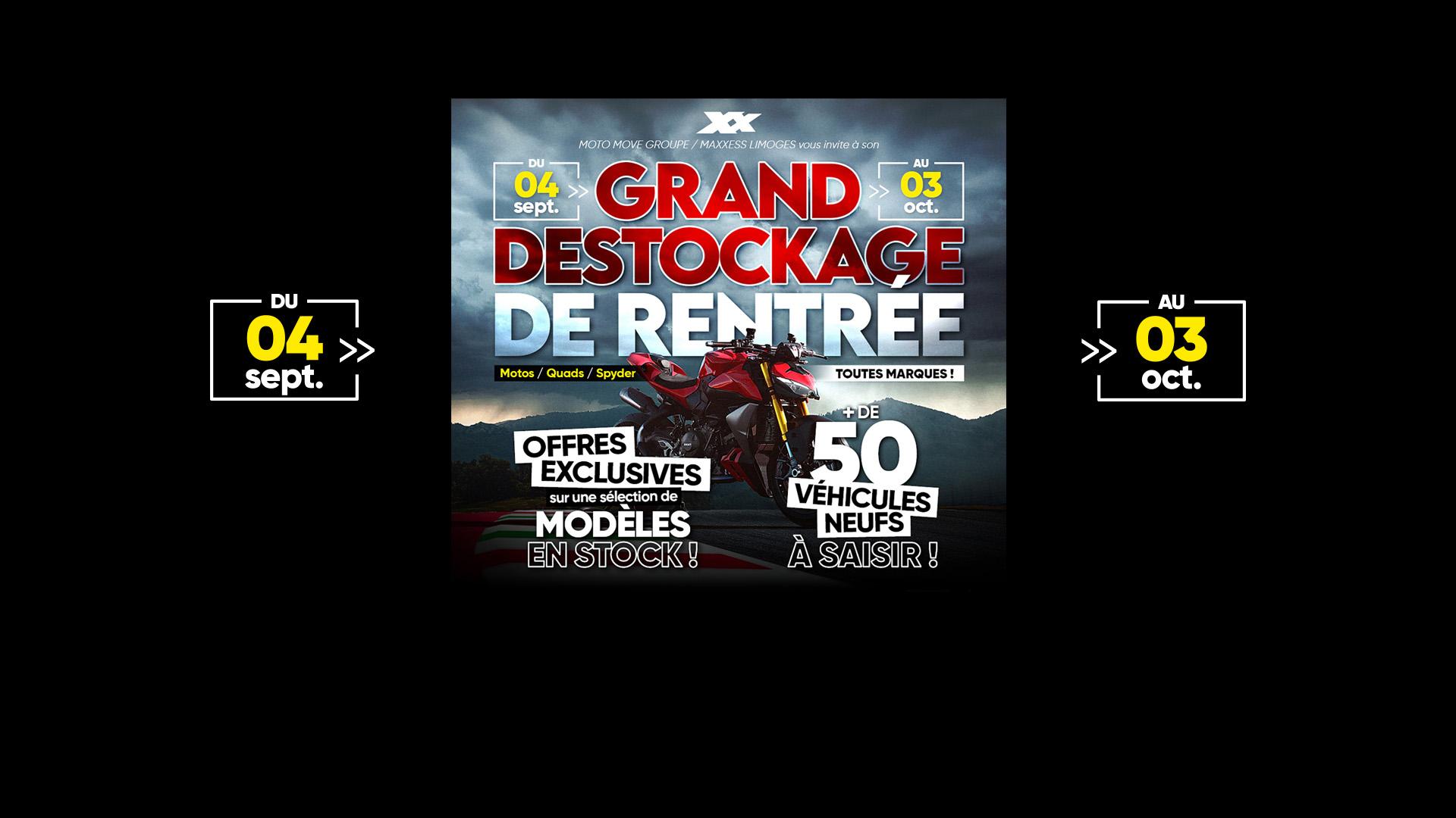 Destockage Moto Move groupe 2025